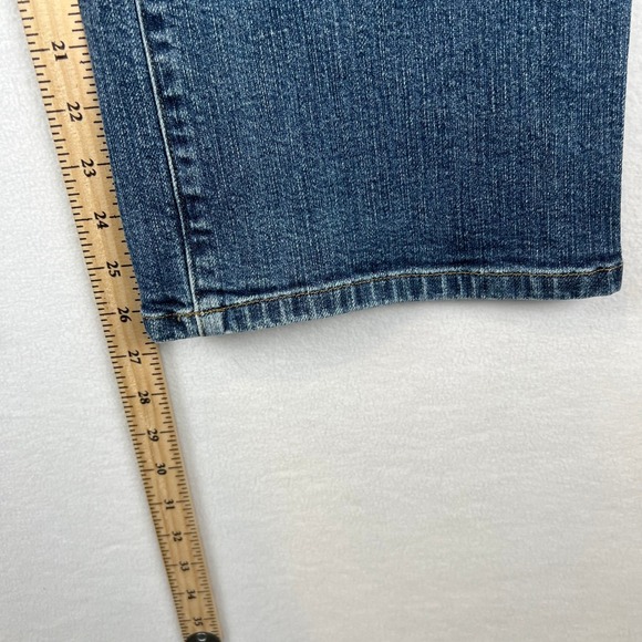 Lands End Bootcut Jeans Womens 12P Classic Waist Original Fit Denim Blue petite - Picture 9 of 11